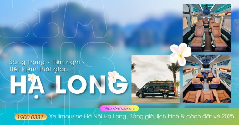 Xe limousine Ha Noi Ha Long Bang gia lich trinh cach dat ve 2025 1