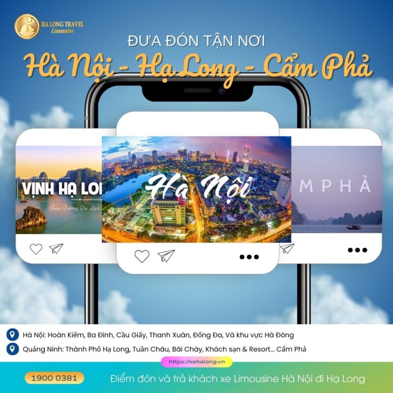 Điểm đón và trả khách xe Limousine Hà Nội đi Hạ Long