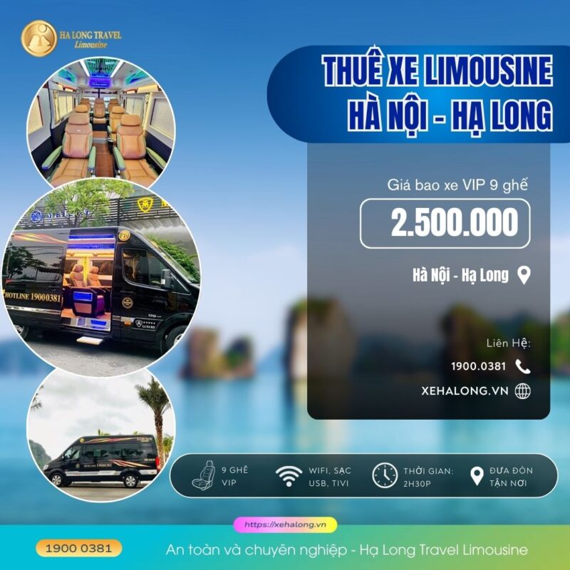 Thuê xe Limousine Hà Nội Hạ Long sang trọng