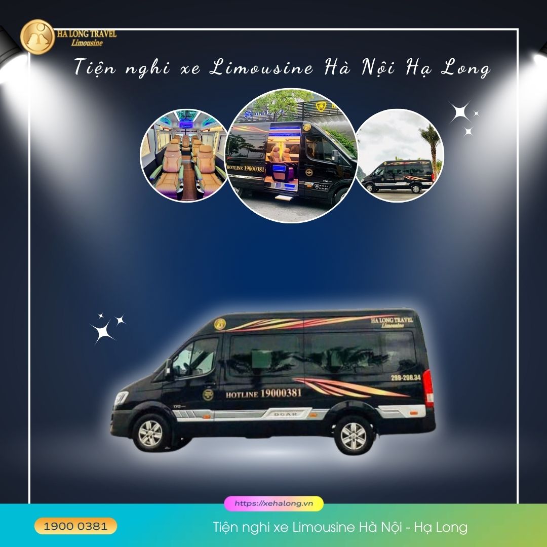Tiện nghi xe Limousine Hà Nội Hạ Long