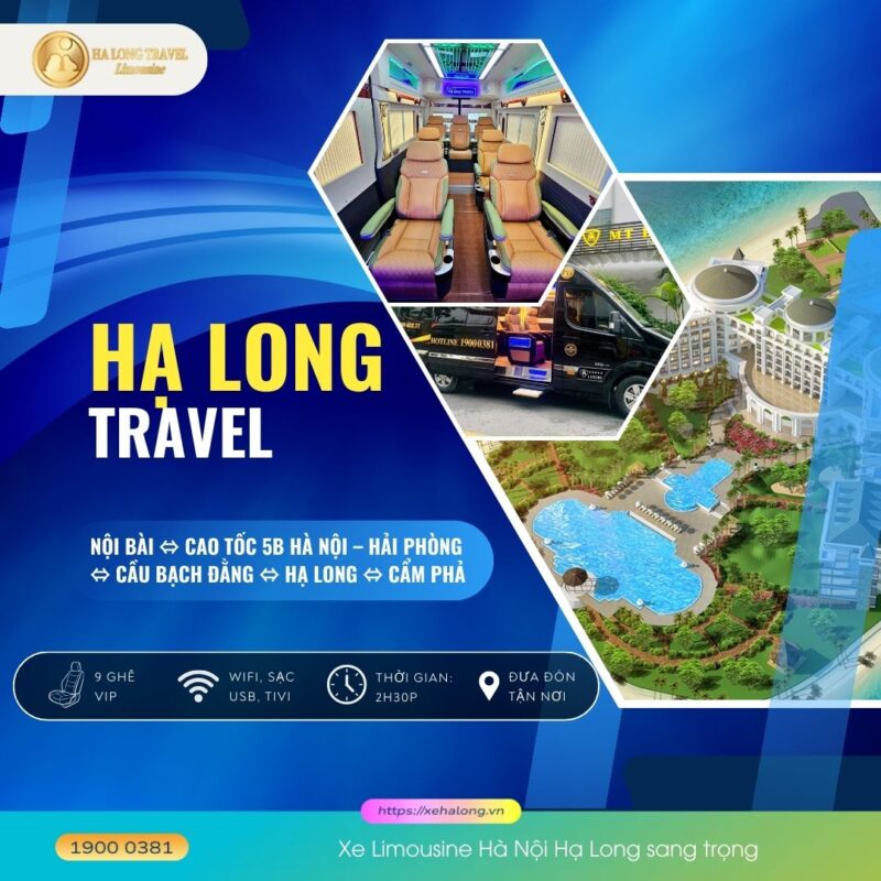 Xe Limousine Hà Nội Hạ Long sang trọng
