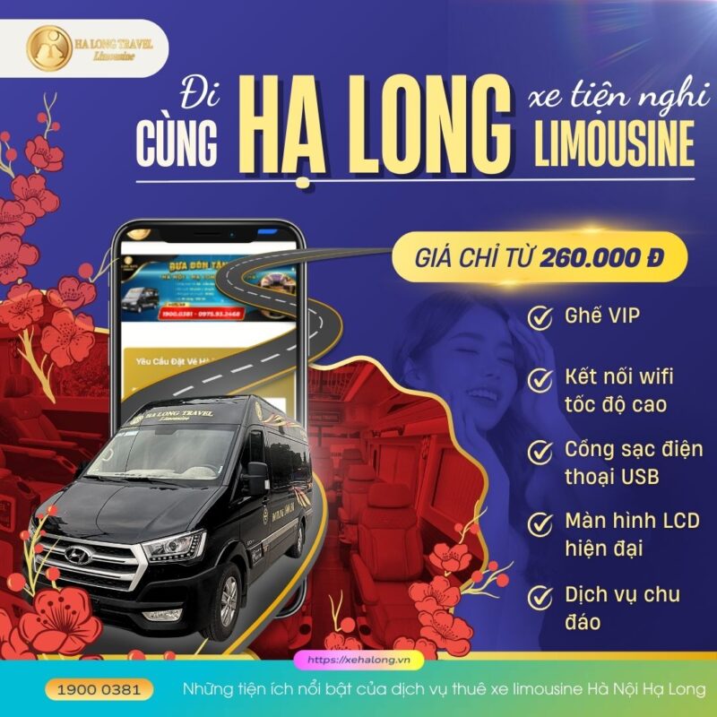 Những tiện ích nổi bật của dịch vụ thuê xe limousine Hà Nội Hạ Long