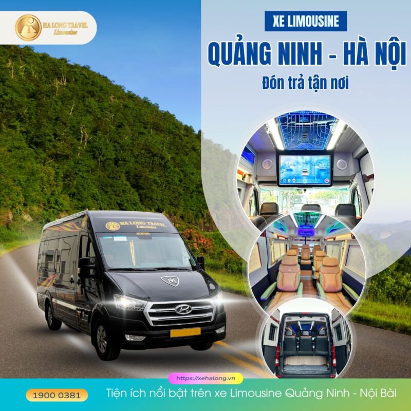 Tiện ích nổi bật trên xe Limousine Quảng Ninh - Nội Bài