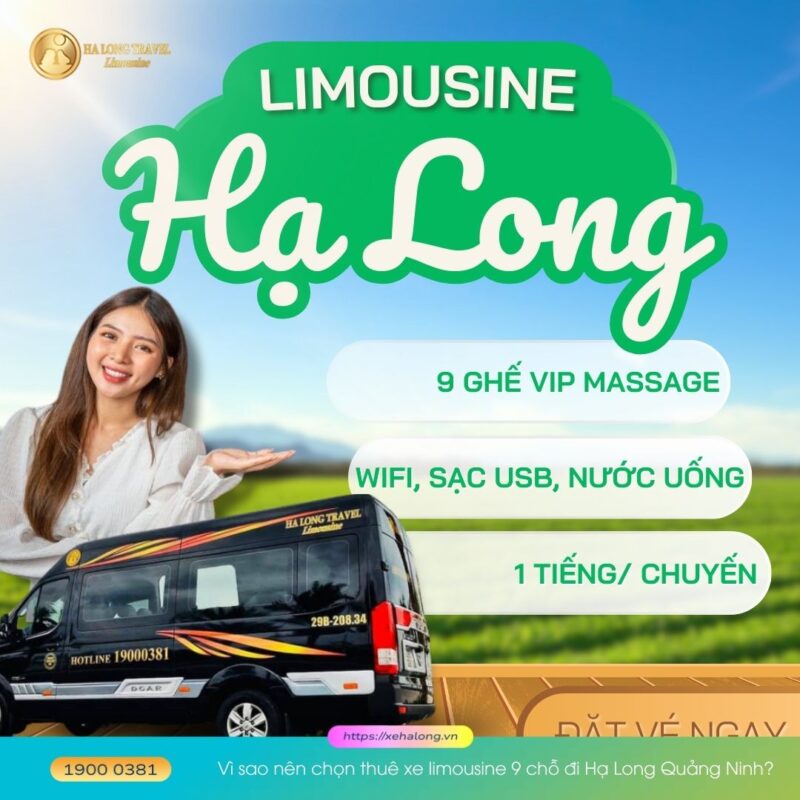 Vì sao nên chọn thuê xe limousine 9 chỗ đi Hạ Long Quảng Ninh?