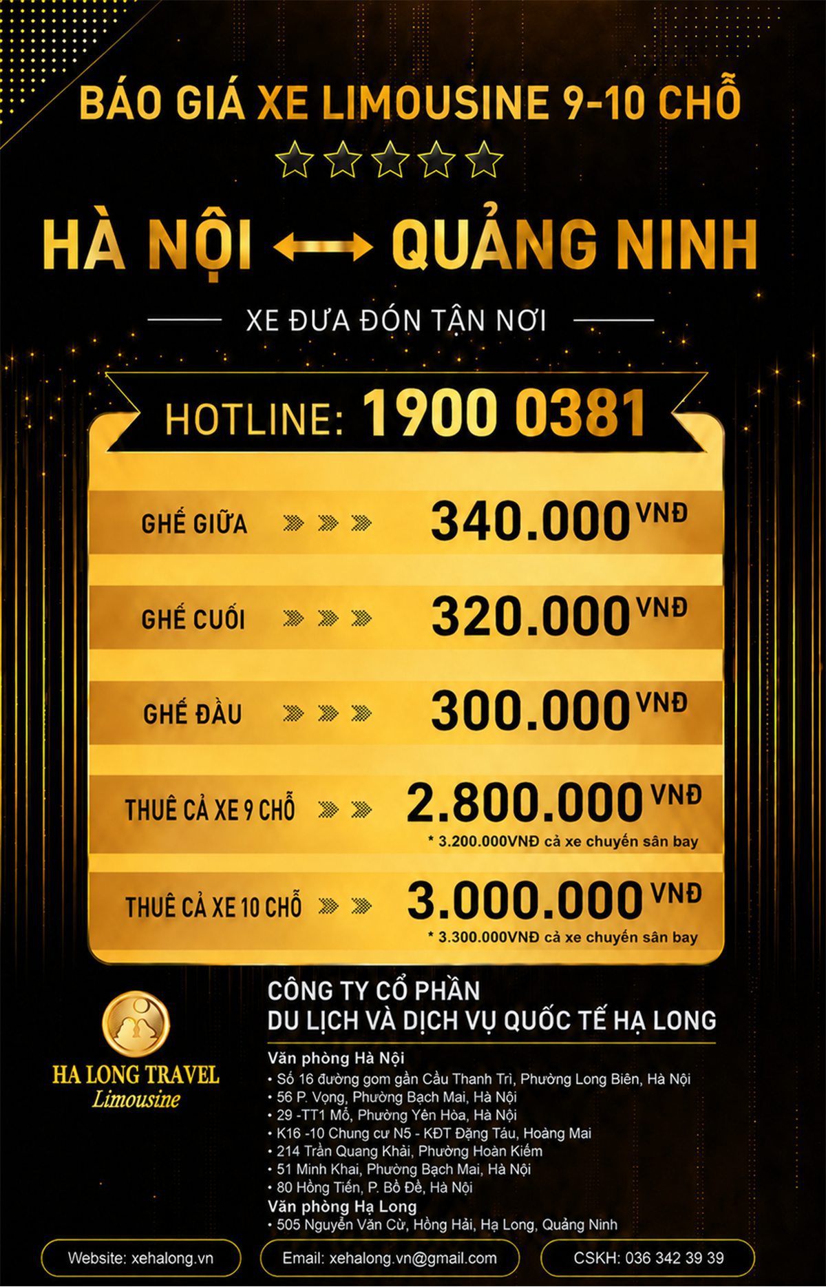 bao gia limousine ha noi ha long new